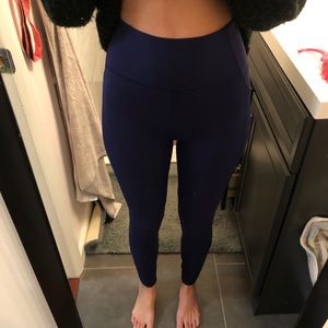 Navy lulu leggings